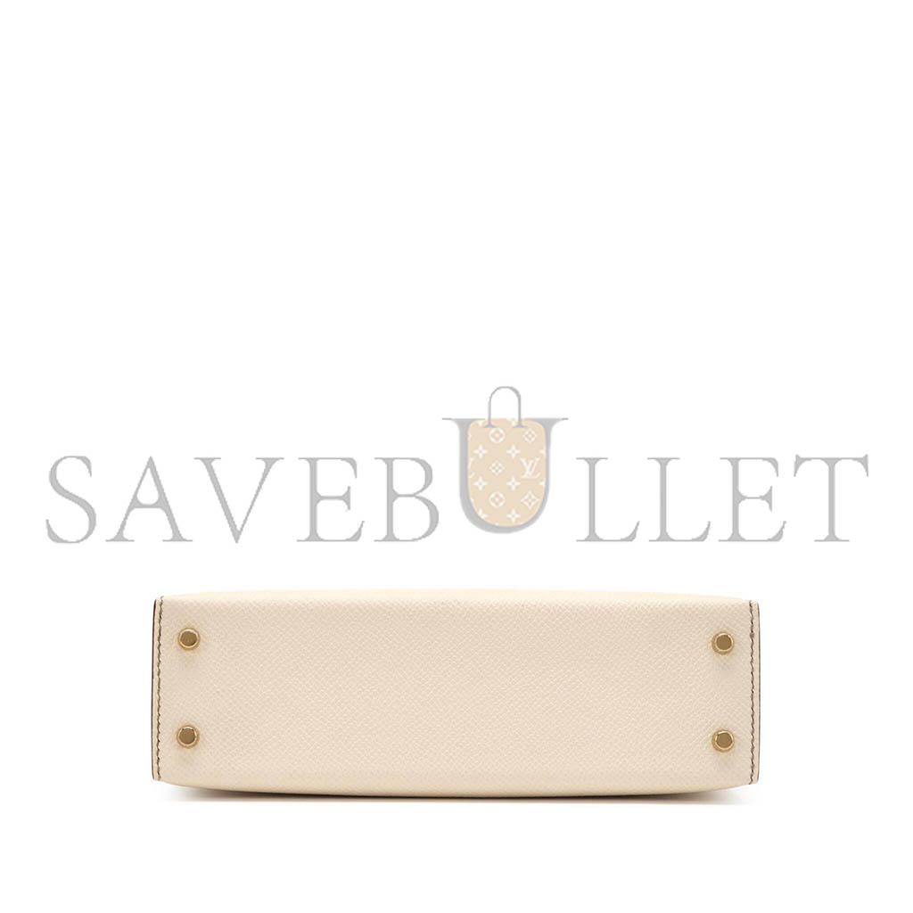 HERMÈS MASTER EPSOM MINI KELLY 20 PERMABRASS HARDWARE (19*12*5.5cm)